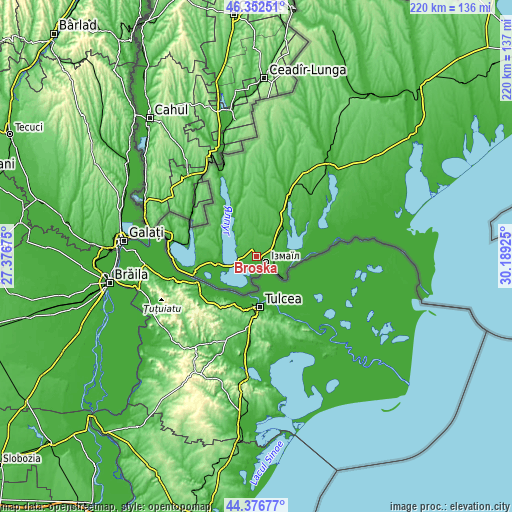 Topographic map of Broska