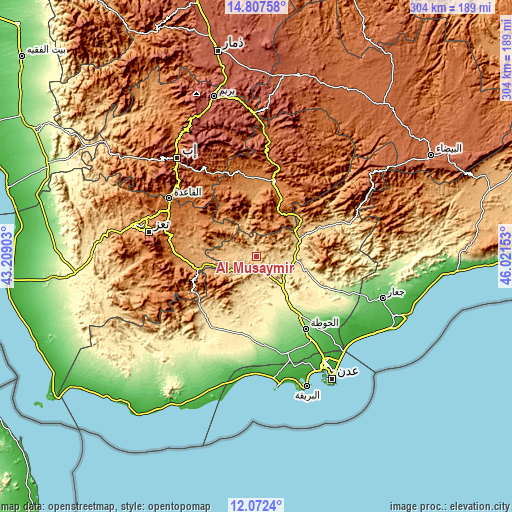 Topographic map of Al Musaymīr