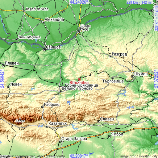 Topographic map of Strazhitsa