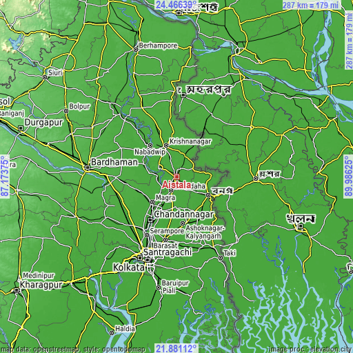 Topographic map of Aistala