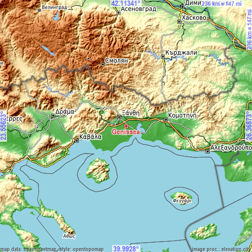 Topographic map of Genisséa