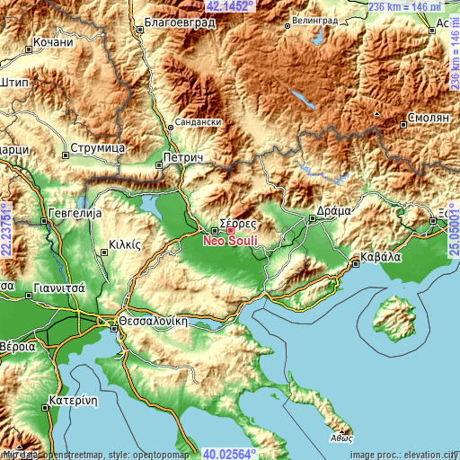 Topographic map of Néo Soúli