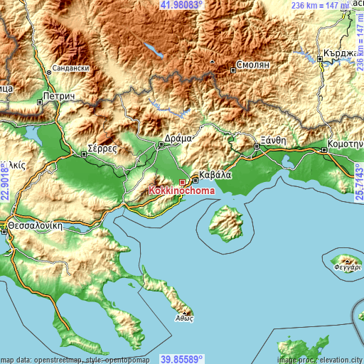 Topographic map of Kokkinóchoma