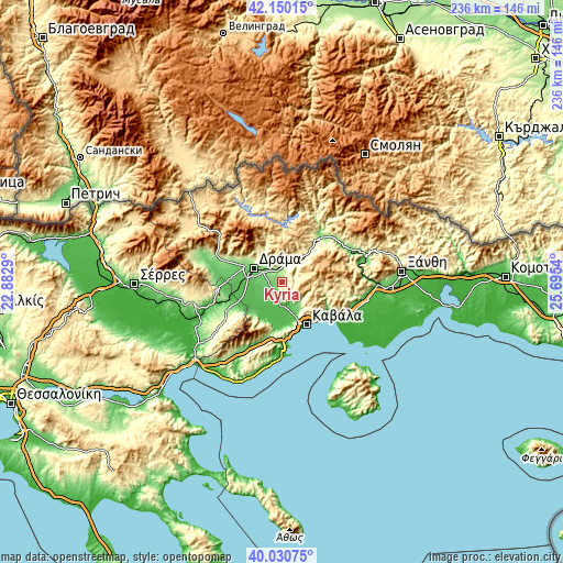 Topographic map of Kýria