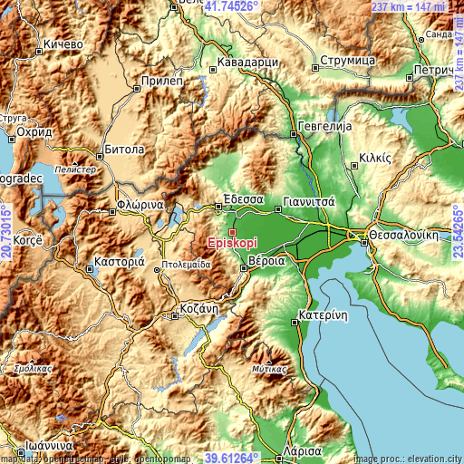 Topographic map of Episkopí