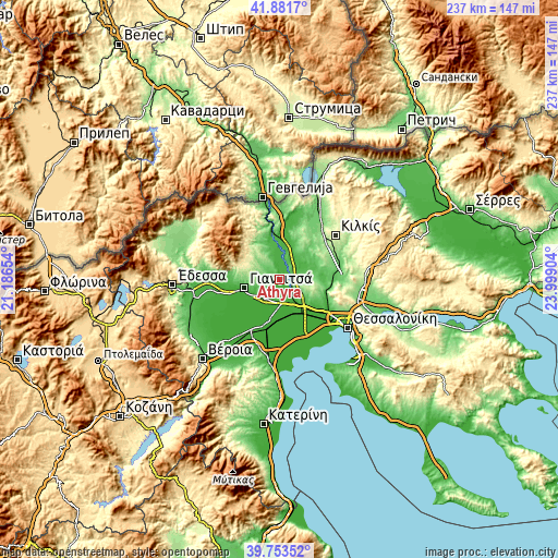 Topographic map of Áthyra