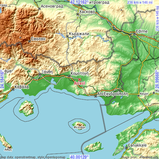 Topographic map of Arísvi