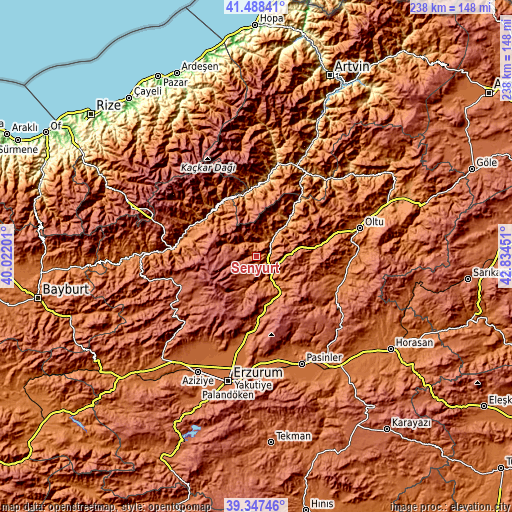 Topographic map of Şenyurt