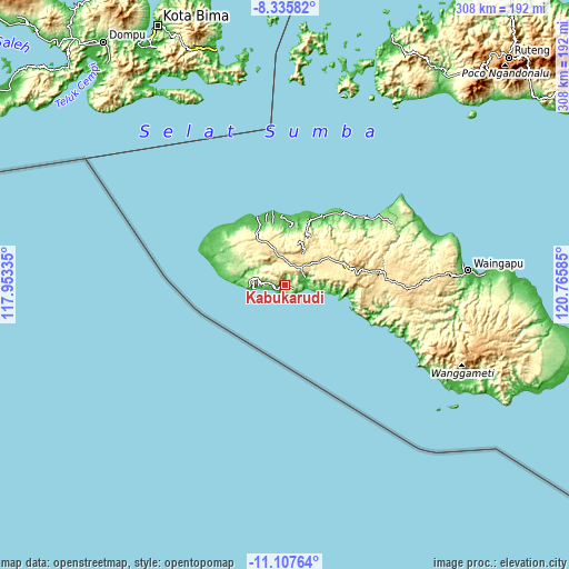 Topographic map of Kabukarudi
