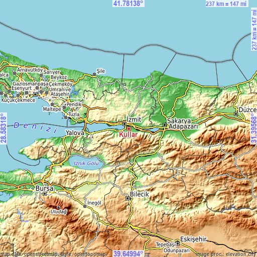 Topographic map of Kullar