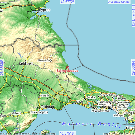 Topographic map of Salmydessus