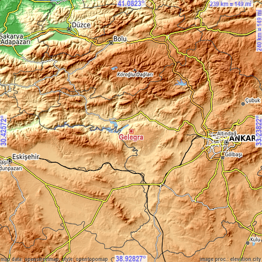 Topographic map of Gelegra