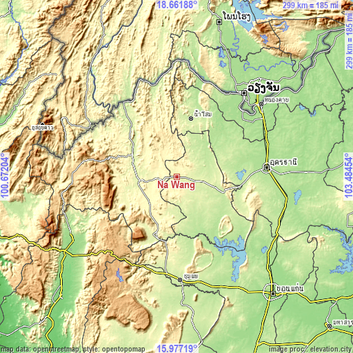 Topographic map of Na Wang