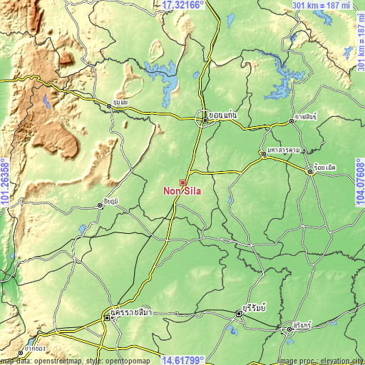 Topographic map of Non Sila