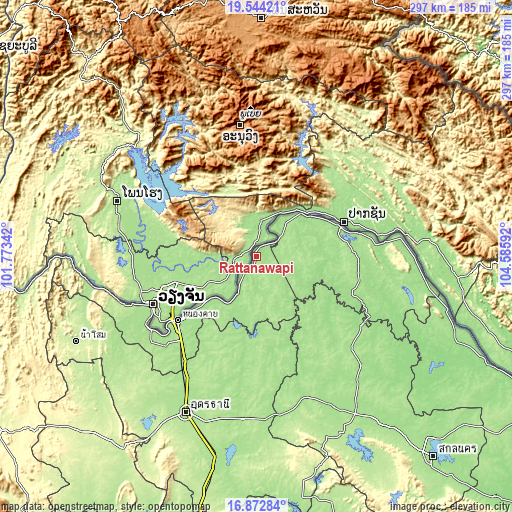 Topographic map of Rattanawapi