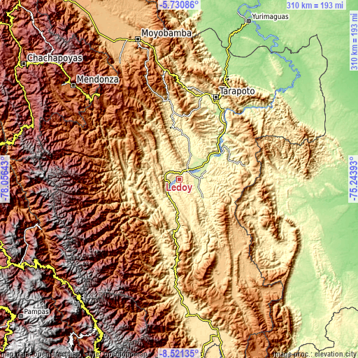 Topographic map of Ledoy