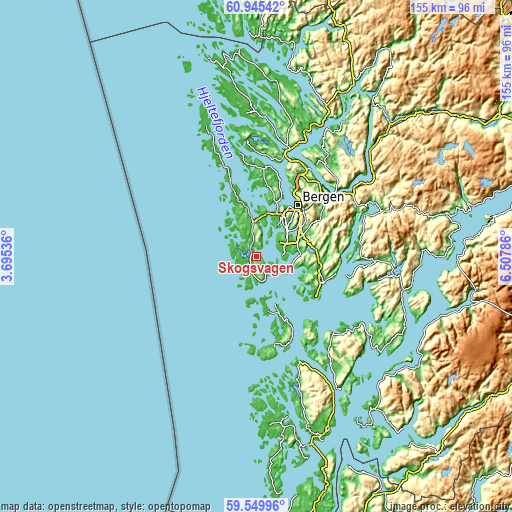 Topographic map of Skogsvågen