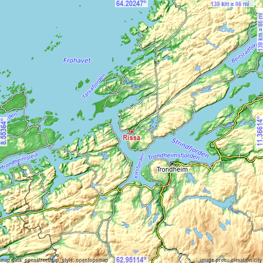 Topographic map of Rissa