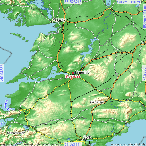 Topographic map of Moyross
