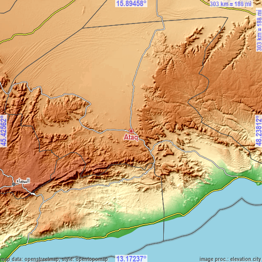 Topographic map of Ataq