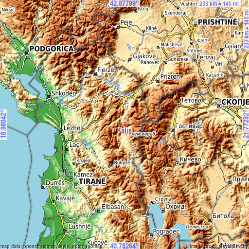 Topographic map of Kalis