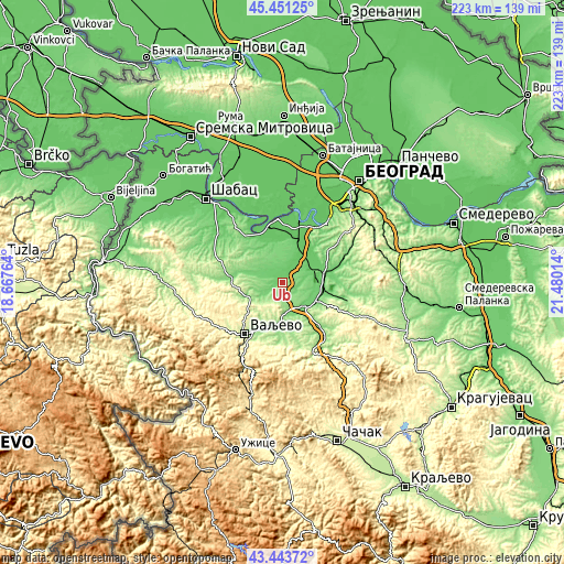 Topographic map of Ub