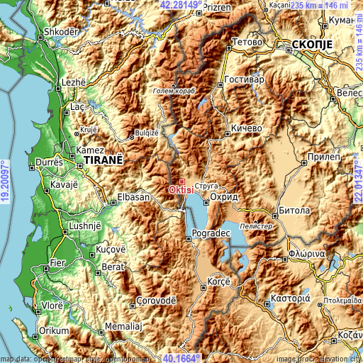Topographic map of Oktisi