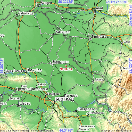 Topographic map of Neuzina