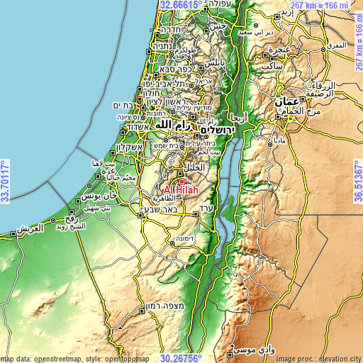 Topographic map of Al Ḩīlah