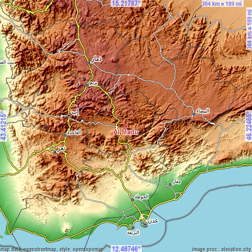 Topographic map of Al Madu