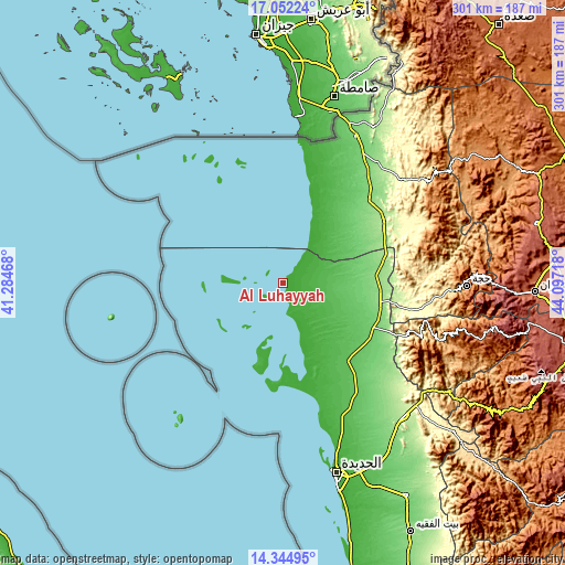 Topographic map of Al Luḩayyah