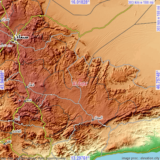 Topographic map of Al Aqţa‘