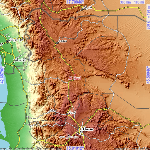 Topographic map of Al Ḩarf