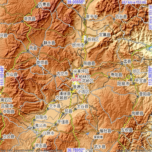 Topographic map of Julun