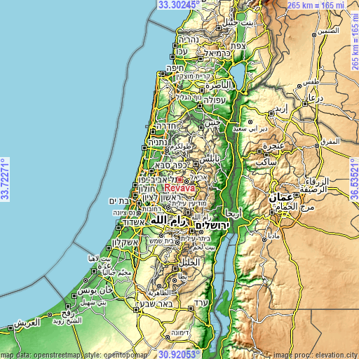 Topographic map of Revava