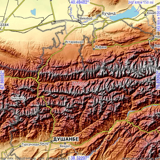 Topographic map of Mehron