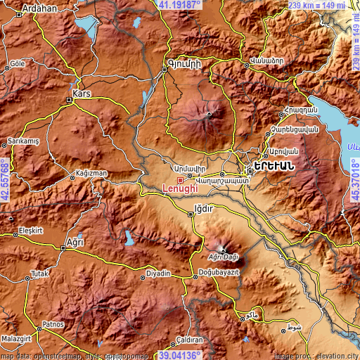 Topographic map of Lenughi