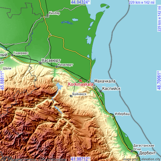 Topographic map of Korkmaskala