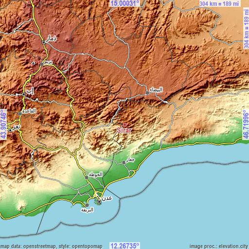 Topographic map of Sirār