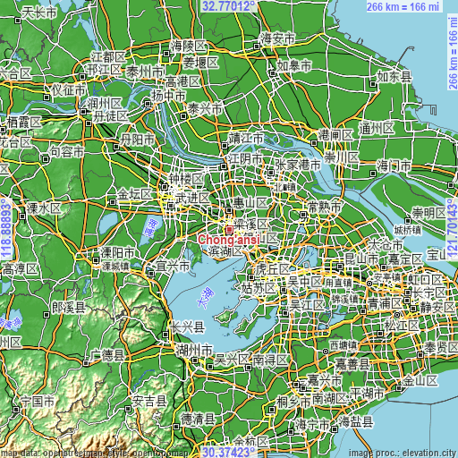 Topographic map of Chong’ansi