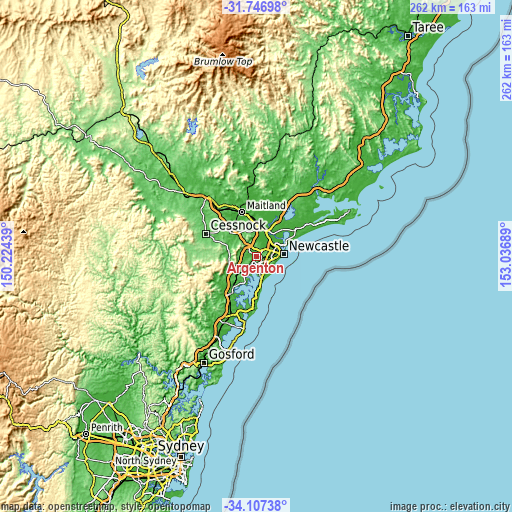 Topographic map of Argenton