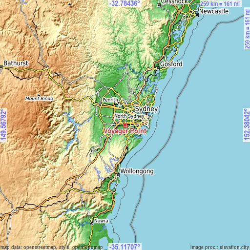 Topographic map of Voyager Point