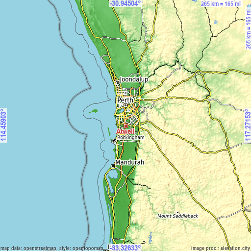 Topographic map of Atwell