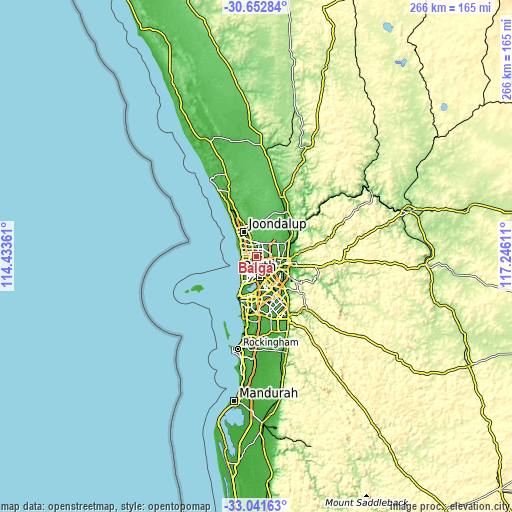 Topographic map of Balga