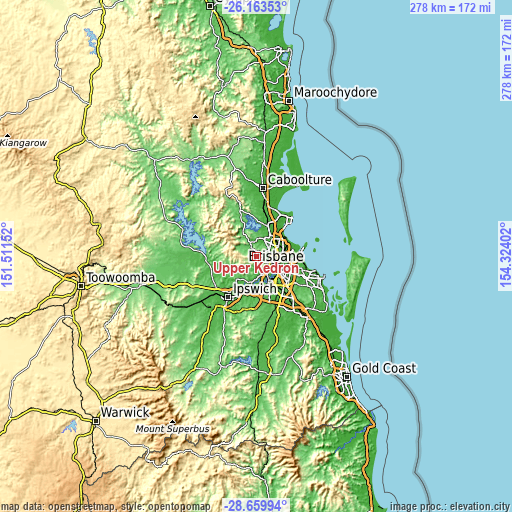 Topographic map of Upper Kedron