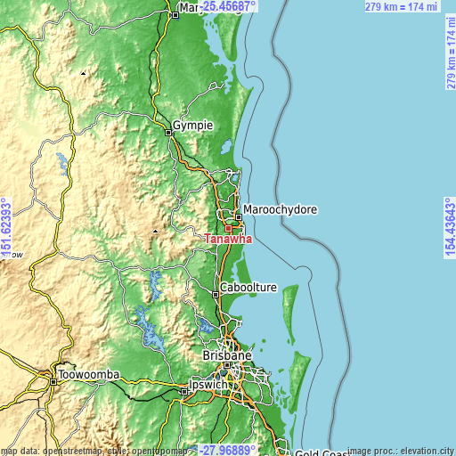 Topographic map of Tanawha