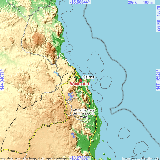 Topographic map of Westcourt