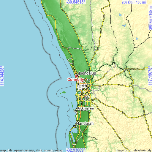 Topographic map of Connolly