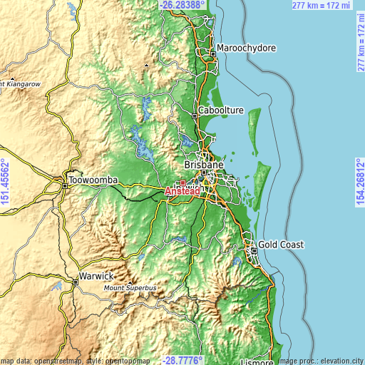 Topographic map of Anstead