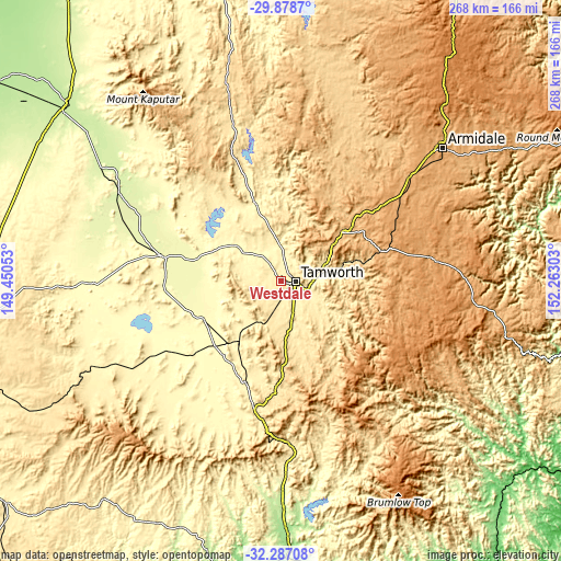 Topographic map of Westdale